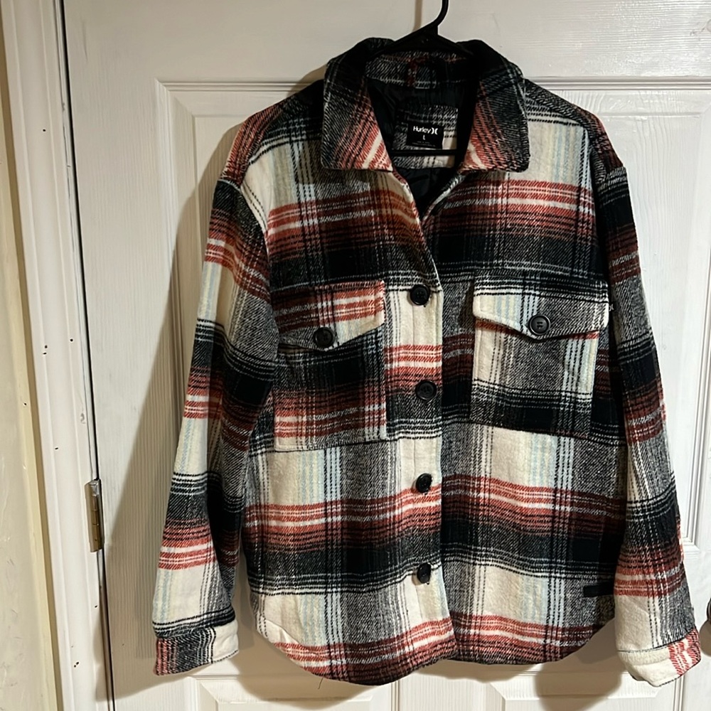 Hurley plaid Shacket shirt